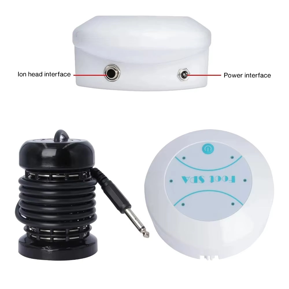 Detox Ionic Foot Spa Bath Massager Electric Mini Footbath Cleanse Machines Vibrating Whirlpool Care Arrays Aqua Health Therapy