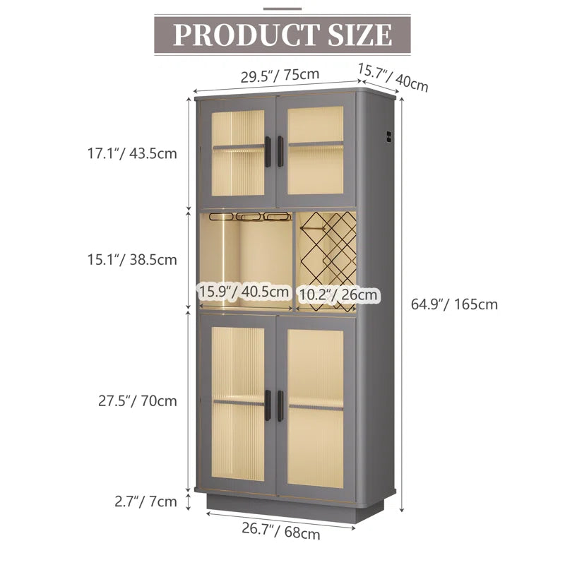Breesa 29.5'' Bar Cabinet