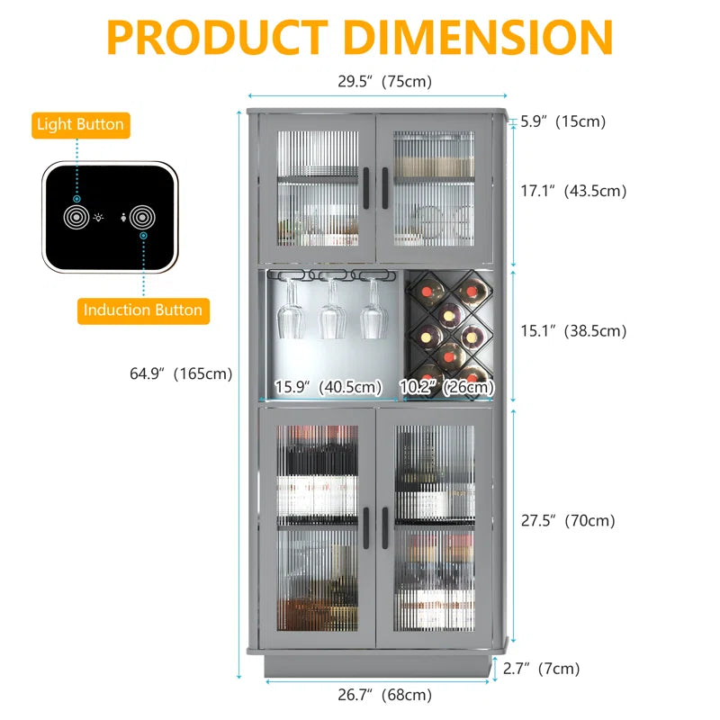 Breesa 29.5'' Bar Cabinet