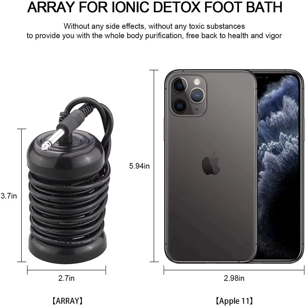 Detox Ionic Foot Spa Bath Massager Electric Mini Footbath Cleanse Machines Vibrating Whirlpool Care Arrays Aqua Health Therapy