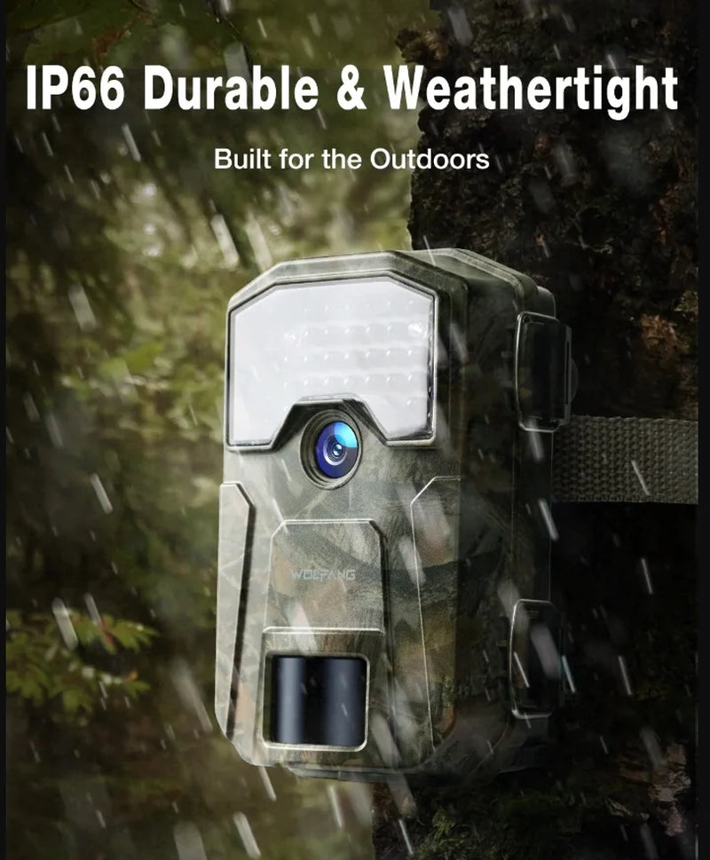 CEYOMUR Trail Camera, 30MP 1080P Hunting Camera with Low Glow IR Leds Night Vision Motion Activated, Video Game Cam with IP66 Waterproof for Wildlife Monitoring