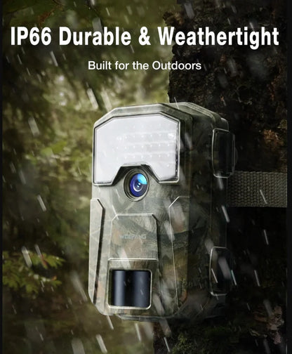 CEYOMUR Trail Camera, 30MP 1080P Hunting Camera with Low Glow IR Leds Night Vision Motion Activated, Video Game Cam with IP66 Waterproof for Wildlife Monitoring