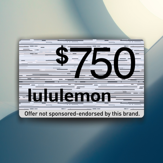 $750 LULULEMON GIFT CARD