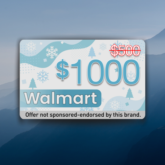 $1000 WALMART GIFT CARD