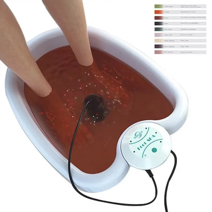 Detox Ionic Foot Spa Bath Massager Electric Mini Footbath Cleanse Machines Vibrating Whirlpool Care Arrays Aqua Health Therapy